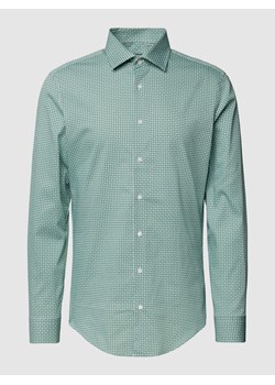 Koszula biznesowa o kroju slim fit ze wzorem na całej powierzchni ze sklepu Peek&Cloppenburg  w kategorii Koszule męskie - zdjęcie 168993535