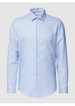 Koszula biznesowa o kroju slim fit w paski ze sklepu Peek&Cloppenburg  w kategorii Koszule męskie - zdjęcie 168993925