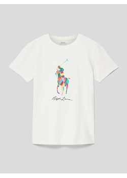 T-shirt z nadrukiem z logo ze sklepu Peek&Cloppenburg  w kategorii T-shirty chłopięce - zdjęcie 168994738