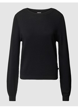 Sweter z dzianiny w jednolitym kolorze ze sklepu Peek&Cloppenburg  w kategorii Swetry damskie - zdjęcie 168994988