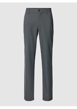 Spodnie o kroju regular fit z dodatkiem wiskozy i fakturowanym wzorem ze sklepu Peek&Cloppenburg  w kategorii Spodnie męskie - zdjęcie 168995016