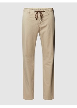 Spodnie materiałowe o kroju regular fit z tunelem model ‘JUMP’ ze sklepu Peek&Cloppenburg  w kategorii Spodnie męskie - zdjęcie 168995279