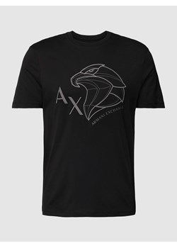 T-shirt z wyhaftowanym motywem z logo ze sklepu Peek&Cloppenburg  w kategorii T-shirty męskie - zdjęcie 168995376