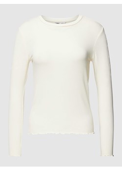 Bluzka z długim rękawem z falistym wykończeniem ze sklepu Peek&Cloppenburg  w kategorii Bluzki damskie - zdjęcie 168995506