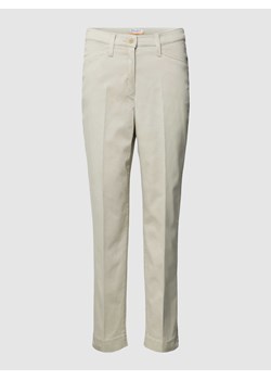 Spodnie materiałowe o kroju regular fit w kant model ‘Lorella’ ze sklepu Peek&Cloppenburg  w kategorii Spodnie damskie - zdjęcie 168995517