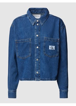 Bluzka jeansowa z kieszeniami na piersi ze sklepu Peek&Cloppenburg  w kategorii Kurtki damskie - zdjęcie 168995659