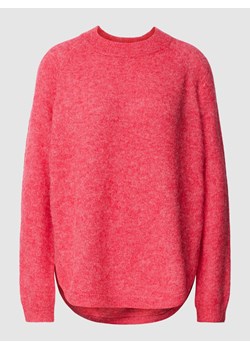 Sweter z dzianiny w jednolitym kolorze model ‘Lessine’ ze sklepu Peek&Cloppenburg  w kategorii Swetry damskie - zdjęcie 168995705