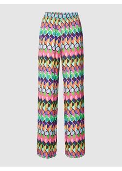 Spodnie materiałowe ze wzorem na całej powierzchni model ‘Palazzo’ ze sklepu Peek&Cloppenburg  w kategorii Spodnie damskie - zdjęcie 168995768