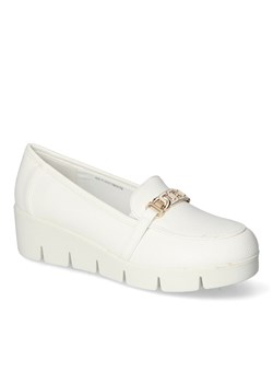 Półbuty Goodin GD-FL6001 Białe ze sklepu Arturo-obuwie w kategorii Półbuty damskie - zdjęcie 169003868