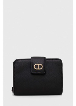 Twinset portfel damski kolor czarny ze sklepu ANSWEAR.com w kategorii Portfele damskie - zdjęcie 169004478