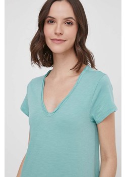 Mos Mosh t-shirt bawełniany damski kolor zielony ze sklepu ANSWEAR.com w kategorii Bluzki damskie - zdjęcie 169004557