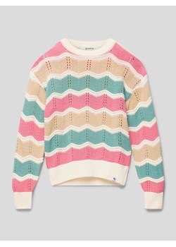 Sweter z dzianiny w paski ze sklepu Peek&Cloppenburg  w kategorii Swetry dziewczęce - zdjęcie 169004955