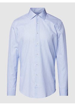 Koszula biznesowa o kroju slim fit ze wzorem na całej powierzchni ze sklepu Peek&Cloppenburg  w kategorii Koszule męskie - zdjęcie 169005087