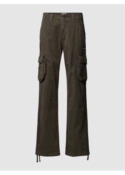 Spodnie cargo o rozkloszowanym kroju z naszywką z logo model ‘JET’ ze sklepu Peek&Cloppenburg  w kategorii Spodnie męskie - zdjęcie 169005249