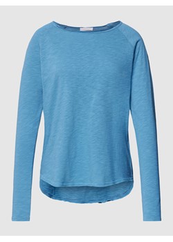 Bluzka z długim rękawem o w jednolitym kolorze ze sklepu Peek&Cloppenburg  w kategorii Bluzki damskie - zdjęcie 169005306