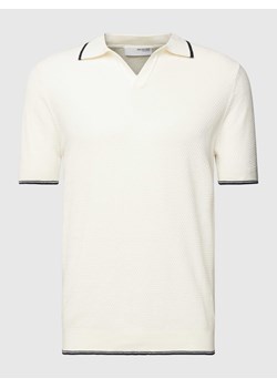 Koszulka polo z paskami w kontrastowym kolorze model ‘ARLO’ ze sklepu Peek&Cloppenburg  w kategorii T-shirty męskie - zdjęcie 169005387