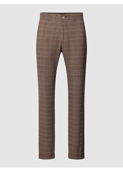 Spodnie materiałowe o kroju straight fit z zapięciem na guzik model ‘liam’ ze sklepu Peek&Cloppenburg  w kategorii Spodnie męskie - zdjęcie 169005439