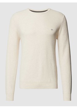 Sweter z dzianiny z wyhaftowanym logo ze sklepu Peek&Cloppenburg  w kategorii Swetry męskie - zdjęcie 169005706