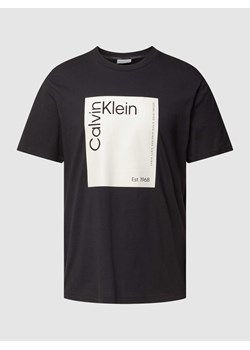 T-shirt z nadrukiem z logo ze sklepu Peek&Cloppenburg  w kategorii T-shirty męskie - zdjęcie 169005879