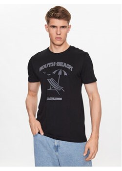 Jack&Jones T-Shirt Summer 12222921 Czarny Regular Fit ze sklepu MODIVO w kategorii T-shirty męskie - zdjęcie 169015185