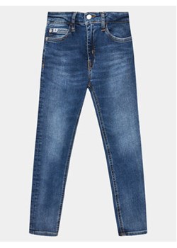 Calvin Klein Jeans Jeansy IG0IG02384 Niebieski Skinny Fit ze sklepu MODIVO w kategorii Spodnie chłopięce - zdjęcie 169016106
