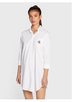 Lauren Ralph Lauren Koszula nocna I8131326 Biały Regular Fit ze sklepu MODIVO w kategorii Koszule nocne - zdjęcie 169016226