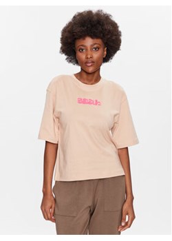Outhorn T-Shirt TTSHF427 Beżowy Regular Fit ze sklepu MODIVO w kategorii Bluzki damskie - zdjęcie 169016579