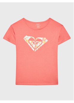 Roxy T-Shirt Day and Night ERGZT03903 Różowy Regular Fit ze sklepu MODIVO w kategorii Bluzki dziewczęce - zdjęcie 169017708