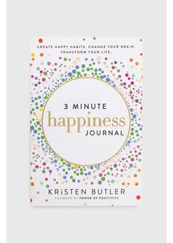 książka 3 Minute Happiness Journal by Kristen Butler, English ze sklepu ANSWEAR.com w kategorii Książki - zdjęcie 169031216