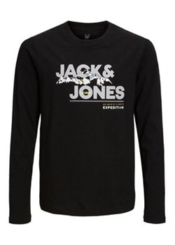 Jack&Jones Junior Bluzka Hunter 12221208 Czarny Regular Fit ze sklepu MODIVO w kategorii T-shirty chłopięce - zdjęcie 169047197