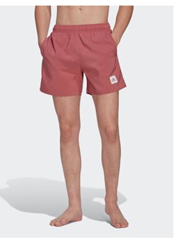 adidas Szorty kąpielowe Short Length Solid Swim Shorts HT2163 Różowy Regular Fit ze sklepu MODIVO w kategorii Kąpielówki - zdjęcie 169047688