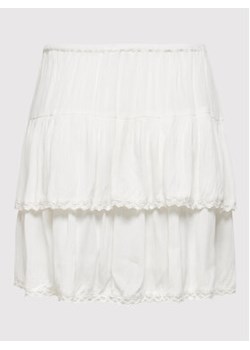 ONLY Spódnica trapezowa Peace 15257502 Biały Regular Fit ze sklepu MODIVO w kategorii Spódnice - zdjęcie 169047987