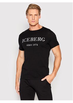 Iceberg T-Shirt 22II1P0F0146301 Czarny Regular Fit ze sklepu MODIVO w kategorii T-shirty męskie - zdjęcie 169049665