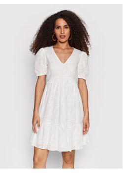 Vila Sukienka letnia Imina 14075061 Biały Regular Fit ze sklepu MODIVO w kategorii Sukienki - zdjęcie 169049768