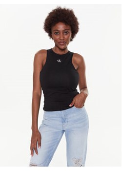 Calvin Klein Jeans Top J20J220765 Czarny Regular Fit ze sklepu MODIVO w kategorii Bluzki damskie - zdjęcie 169050168