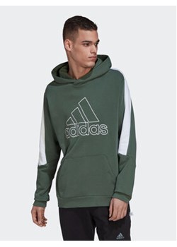 adidas Bluza Future Icons Embroidered HM7876 Zielony Regular Fit ze sklepu MODIVO w kategorii Bluzy męskie - zdjęcie 169051157