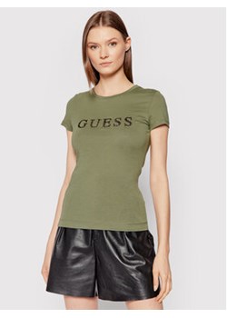 Guess T-Shirt Kimetz W1BI06 JA911 Zielony Regular Fit ze sklepu MODIVO w kategorii Bluzki damskie - zdjęcie 169051689