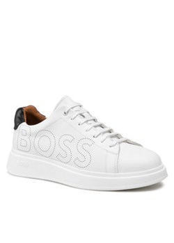 Boss Sneakersy Bulton 50470944 10240265 01 Biały ze sklepu MODIVO w kategorii Trampki męskie - zdjęcie 169052668
