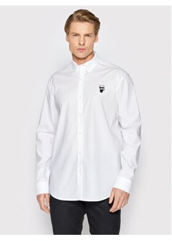 KARL LAGERFELD Koszula 605911 521600 Biały Regular Fit ze sklepu MODIVO w kategorii Koszule męskie - zdjęcie 169053667