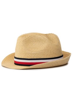 Tommy Hilfiger Kapelusz Straw Hat AM0AM057600 Beżowy ze sklepu MODIVO w kategorii Kapelusze męskie - zdjęcie 169054377