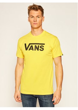 Vans T-Shirt Classic VN000GGG Żółty Regular Fit ze sklepu MODIVO w kategorii T-shirty męskie - zdjęcie 169054506