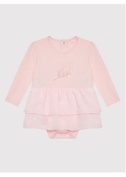 Guess Sukienka codzienna S2YG04 J1300 Różowy Regular Fit ze sklepu MODIVO w kategorii Sukienki niemowlęce - zdjęcie 169054756