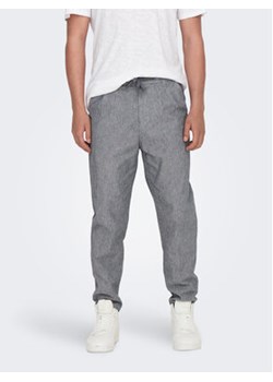 Only & Sons Spodnie materiałowe 22024949 Szary Tapered Fit ze sklepu MODIVO w kategorii Spodnie męskie - zdjęcie 169055165