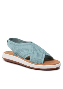 Sandały Clarks Jemsa Dash 261642964 Turquoise Knit ze sklepu eobuwie.pl w kategorii Sandały damskie - zdjęcie 169061409