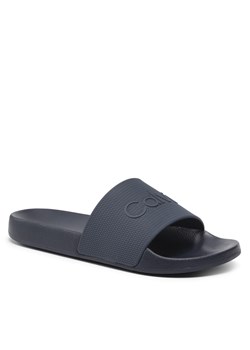 Klapki Calvin Klein Pool Slide Rubber HM0HM00636 Navy DW4 ze sklepu eobuwie.pl w kategorii Klapki męskie - zdjęcie 169063199