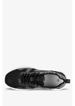 Czarne sneakersy na koturnie buty sportowe sznurowane Casu SJ2162-1 ze sklepu Casu.pl w kategorii Buty sportowe damskie - zdjęcie 169079976