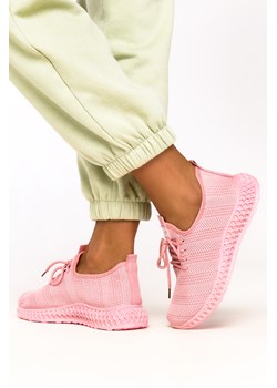 Różowe buty sportowe sznurowane Casu SJ2026-5 ze sklepu Casu.pl w kategorii Buty sportowe damskie - zdjęcie 169080526