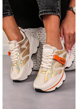 Białe buty sportowe sneakersy sznurowane Casu 20G18/G ze sklepu Casu.pl w kategorii Buty sportowe damskie - zdjęcie 169086846