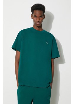 Puma t-shirt bawełniany MMQ męski kolor fioletowy gładki 624009 ze sklepu PRM w kategorii T-shirty męskie - zdjęcie 169098179
