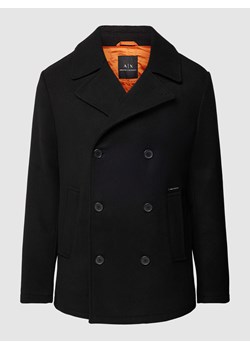 Krótki płaszcz z kołnierzem z połami model ‘Caban’ ze sklepu Peek&Cloppenburg  w kategorii Płaszcze męskie - zdjęcie 169099527
